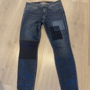 Joe’s Jeans with patchwork design